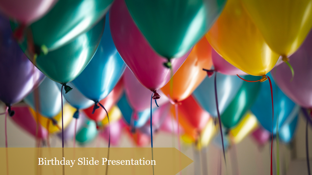 Free - Creative Birthday Slide Presentation Template PowerPoint